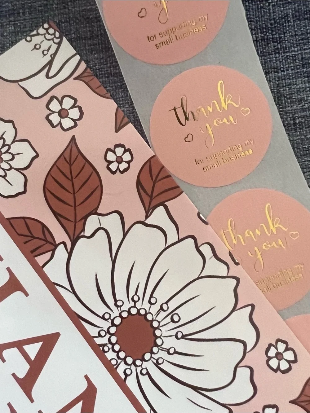 ‘Thankful For You’ Fall Poly Bundle. 6x9 Polys, 4x6 Notecards & 1” Stickers